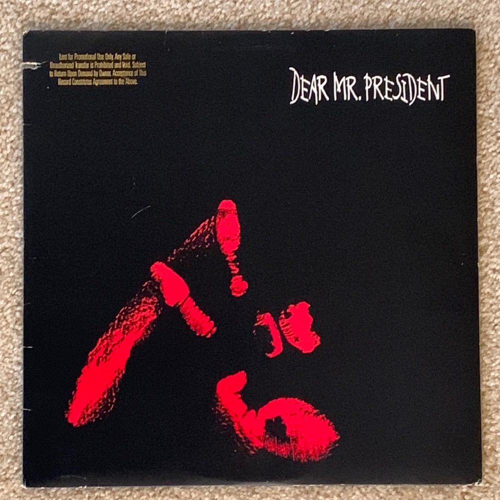 Vintage Dear Mr. President Vinyl Album, 1988, Atlantic Records